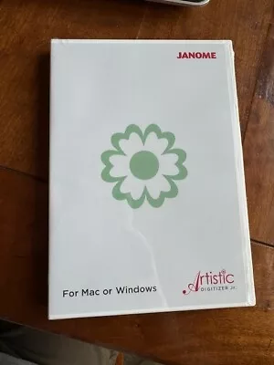 Janome Artistic Digitizer Jr. Embroidery Software NEW Unopened For Mac Or PC • $350