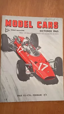 Scalextric Model Cars Magazine October 1965 The Golden Age Of Slot Racing !! • £5