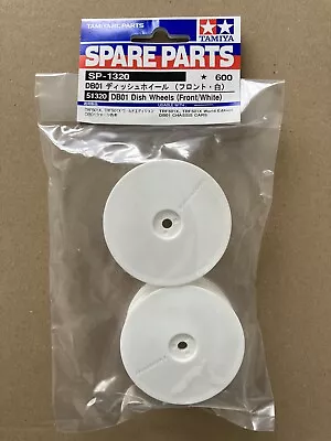 TAMIYA Spare Parts 51320 DB01 Dish Wheels (Front/White) SP-1320 • £9