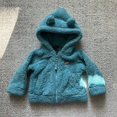 Eddie Bauer Fleece Jacket Toddler Kids 12-18 Months Unisex Bear Hood Winter 12m • $19