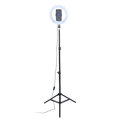 Intempo Standing Selfie Ring Light 26cm 3 Modes Make-Up Videos Vlogs Live Stream • £12.99