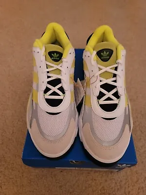 [GX0774] Adidas Mens Niteball 2 Sollar Yellow/Green Basketball Shoes Sz 10.5 • $79.99