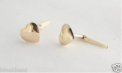 9ct Gold Andralok 4mm Heart Studs Tiny Small Earrings Kids Girls X'mas GIFT BOX • £15.99