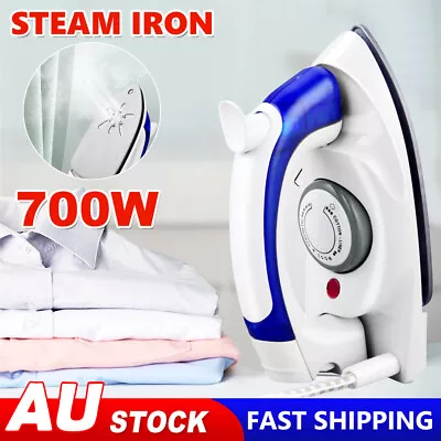 700W Electric Steam Iron Handheld Travel Irons Ironing Garment Clothes Foldable • $24.95