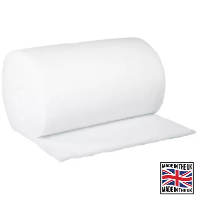 Polyester Wadding Roll For Quilting Upholstery Padding 27 Inch Wide - By Meter • £7.20