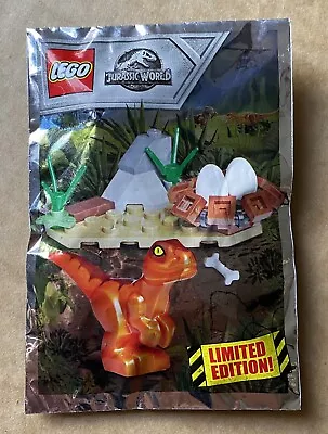 LEGO Jurassic World Park Foil Polybag Baby Raptor LIMITED EDITION NEW*** Rare • $19.99