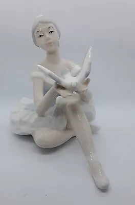 £8 • Buy Casades Porcelain Valencia-spain Ballerina With A Bird In Her Hand Figurine