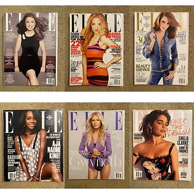 NEW Magazine: Elle: YOU CHOOSE: Women's Issues Health Beauty Fashion Lot • $19.99