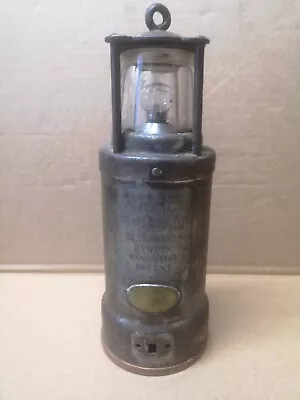 The Oldham Miners ' Patent Electric Safety Lamp TYPE-C Mining Colliery Lantern • £39.99
