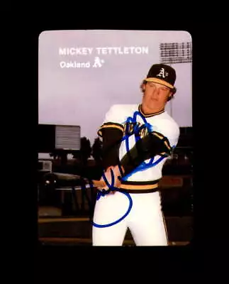 Mickey Tettleton Hand Signed 1985 Mother's Cookies Oakland Athletics Autograph • $10