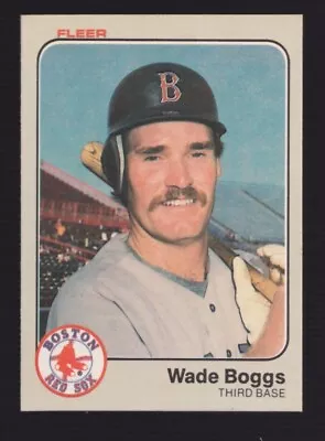 1983 FLEER WADE BOGGS ROOKIE RC #179 BOSTON RED SOX HOF Very High Grade! LOOK • $44