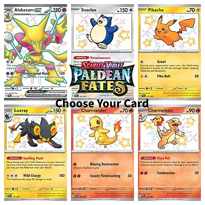 Choose Your Card Paldean Fates  - All Ultra + Shiny Rare & Reverse Holo Cards! • $56.99