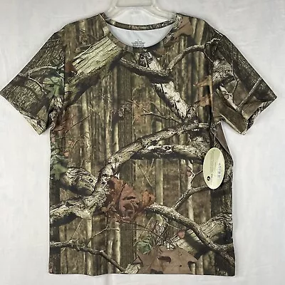 Mossy Oak Camo T-Shirt Mens Large Short Sleeve Hunting Outdoor Fish New • $11.99