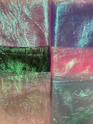 Iridescent Organza Fabric 54  Sold By The Yard (Color Variations) • $7.99