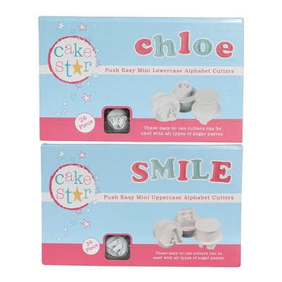 £25.49 • Buy Cake Star Sugarcraft Decorating Push Easy Mini Icing Cutters Alphabet Letters