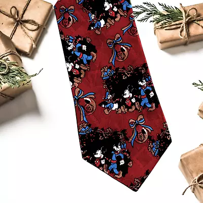 Mickey Mouse Goofy Christmas Disney Necktie • $6.50