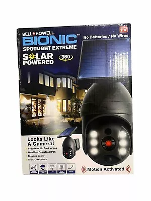 Bell And Howell Bionic Spotlight Extreme Motion Sensor LED Solar Light NEW • $8