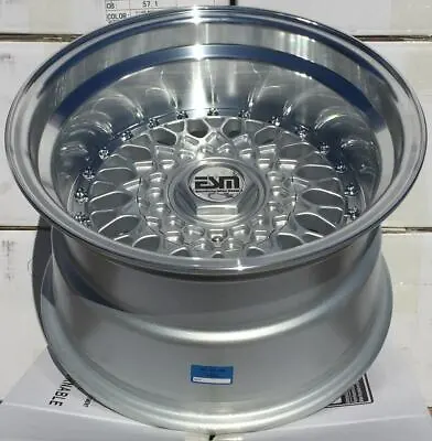 15x9 +10 Silver 4x100 5x100 ESM-02R Wheels Rims VW Mk1 Jetta Golf GTI Honda  • $756