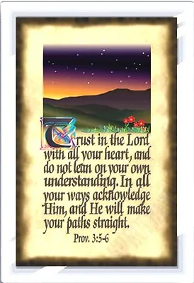 Menorah Magnet - Trust In The Lord FMG418 IDEAL SCHOOL GIFT ITEM • £1.65