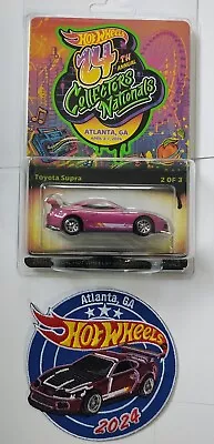 Hot Wheels 24th Collectors Nationals Toyota Supra And  Matching Patch • $135