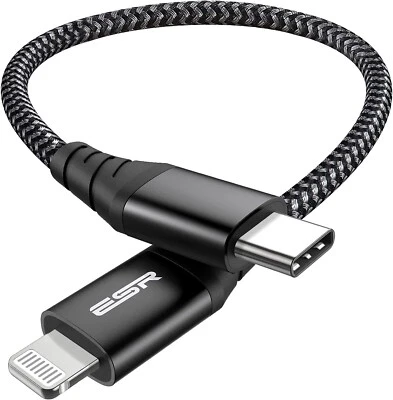 $14.93 • Buy 0.6ft USB-C To Lightning Cable Certified Fast Charging Cable For IPhone - Black