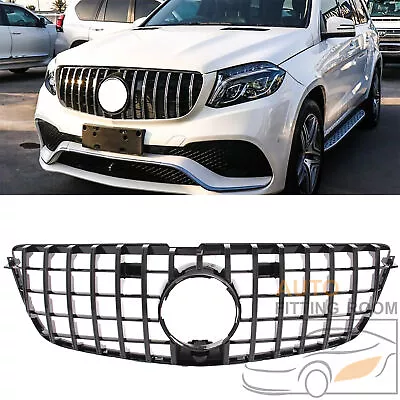 For 2013-15 Mercedes X166 GL500 GL550 GL63AMG Black GT Style Grill Front Grille • $99.98