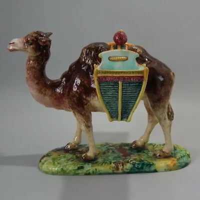 Jerome Massier Majolica Camel With Baskets Figure • $4254.18