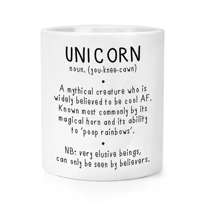 $52.65 • Buy Unicorn Definition Makeup Brush Pencil Pot - Funny