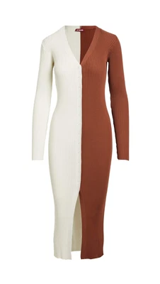 $140.99 • Buy STAUD Womens Shoko Sweater, Tan/White, XS Tan/White XSmall