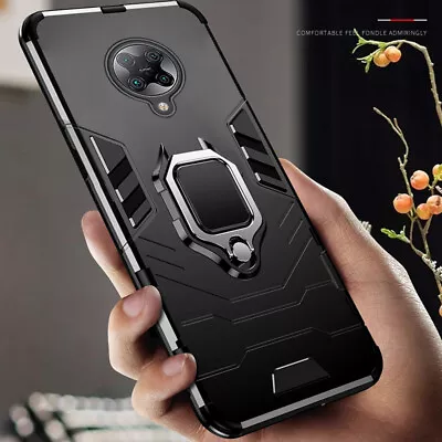 For Xiaomi Poco F2 Pro X3 NFC M3 Armor Rugged Magnetic Ring Holder Hard Case • $13.20