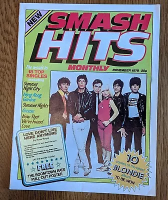 £16 • Buy SMASH HITS  November  1979 First Official Issue #1