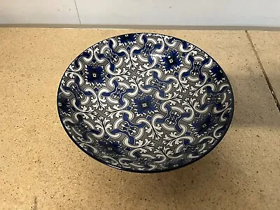 Mikasa Marrakesh Blue Gray 9  Stoneware Pasta Bowl • $19.93