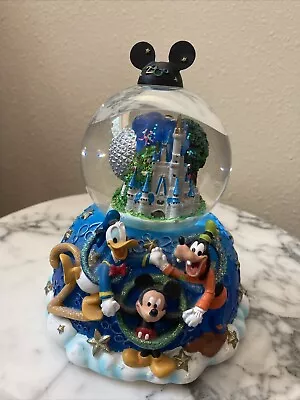 Disney World Epcot Tree Life 2000 Music Water Globe Mickey Mouse • $65