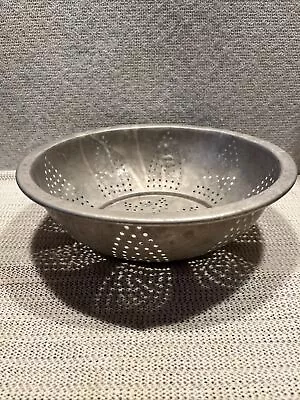 Vintage Aluminum Strainer/colander Without Feet - Sunflower Design 10.5” • $12