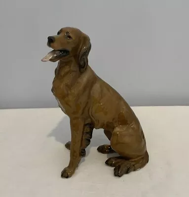 VTG Rosenthal Porcelain Golden Retreiver 7  Figurine Signed Mint Rare Germany • $169.99