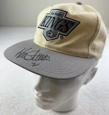 Rare Vintage LA Kings Snapback Hat Cap Signed Grossman 100% Wool NHL Hockey • $246.15