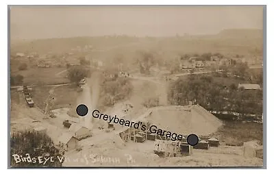 RPPC Quarry Aerial View Of SALONA PA Clinton County Real Photo Postcard • $74.99