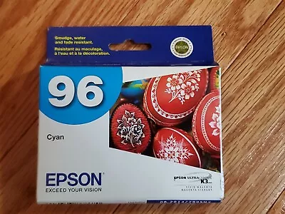 Epson 96 T096220 Cyan Ultrachrome K3 Ink Cartridge To Stylus R2880 EXP 2013-2014 • $8.88