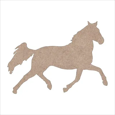 Running Horse MDF Craft Shapes Wooden Blank Gift Tags Decoration Embellishment • £2.53