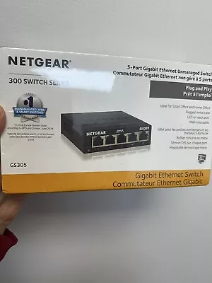 Netgear GS305E 5-port Gigabit Ethernet Smart Managed Plus Switch Silent Sealed • $32.99