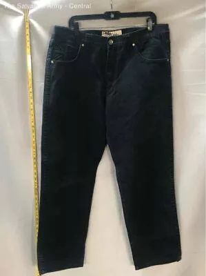 Pelle Pelle Premium Mens Black Medium Wash Denim Straight Jeans Size 38 • $5.99