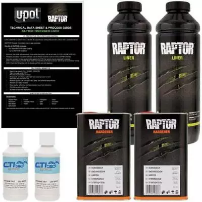 U-POL Raptor Toyota White Urethane Spray-On Truck Bed Liner 2 L • $105