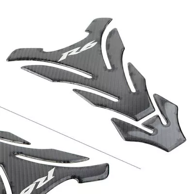 Fit Yamaha R6 YZFR6 YZF600 Carbon Fiber Tank Pad Oil Gas Sticker Decal Protector • $22.30