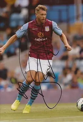 ASTON VILLA: NATHAN BAKER SIGNED 6x4 ACTION PHOTO+COA • £2.99