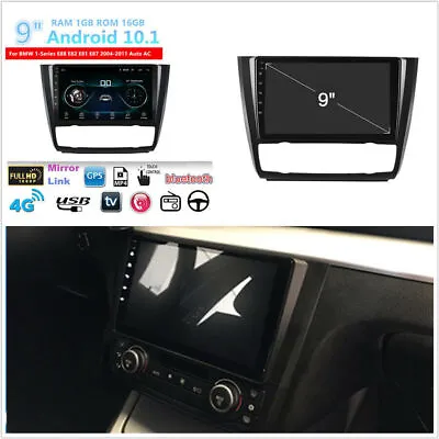 9  Car Stereo Radio GPS Navi DAB For BMW 1 Series E88 E82 E81 E87 Auto AC 04-11 • $173.28