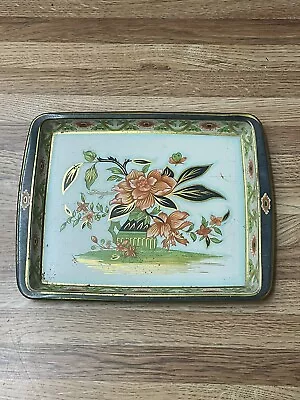 Vintage Daher Decorative 8 X 6 Floral Metal Tray Made In England • $10.99