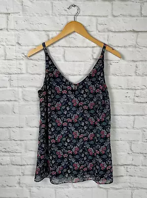 CABI Womens Style #5224 Navy Floral Tank Size Small • $16.14