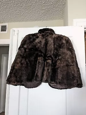 Vintage Brown Mink Stole Fur Wrap Cape 1950s  • $39.99