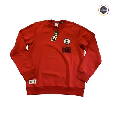 Adidas NBA Mitchell & Ness Authentic Basketball Men Red Jumper Sweatshirt -  M • £40