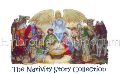 The Nativity Story Collection - Machine Embroidery Designs On Cd Or Usb • £13.95